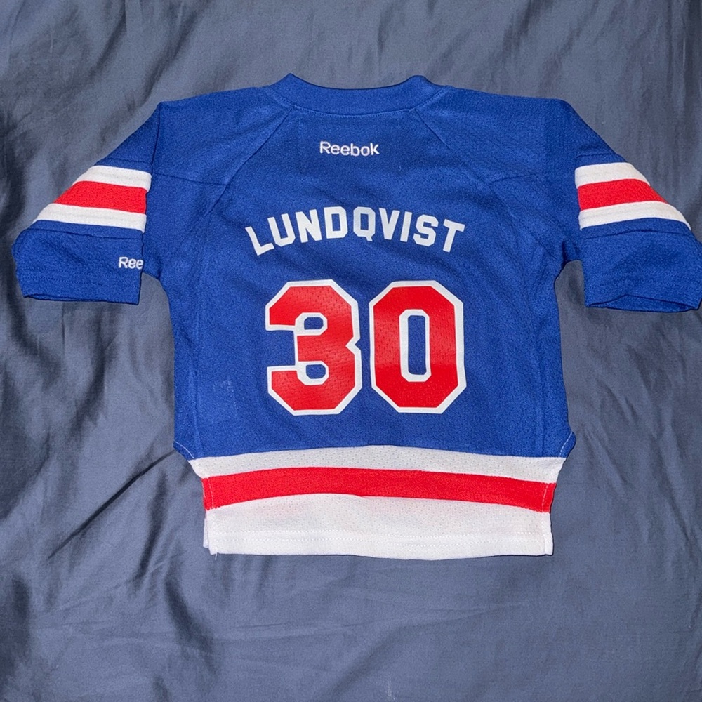 New York Rangers Henrik Lundqvist Reebok jersey size Inf 12-24 months